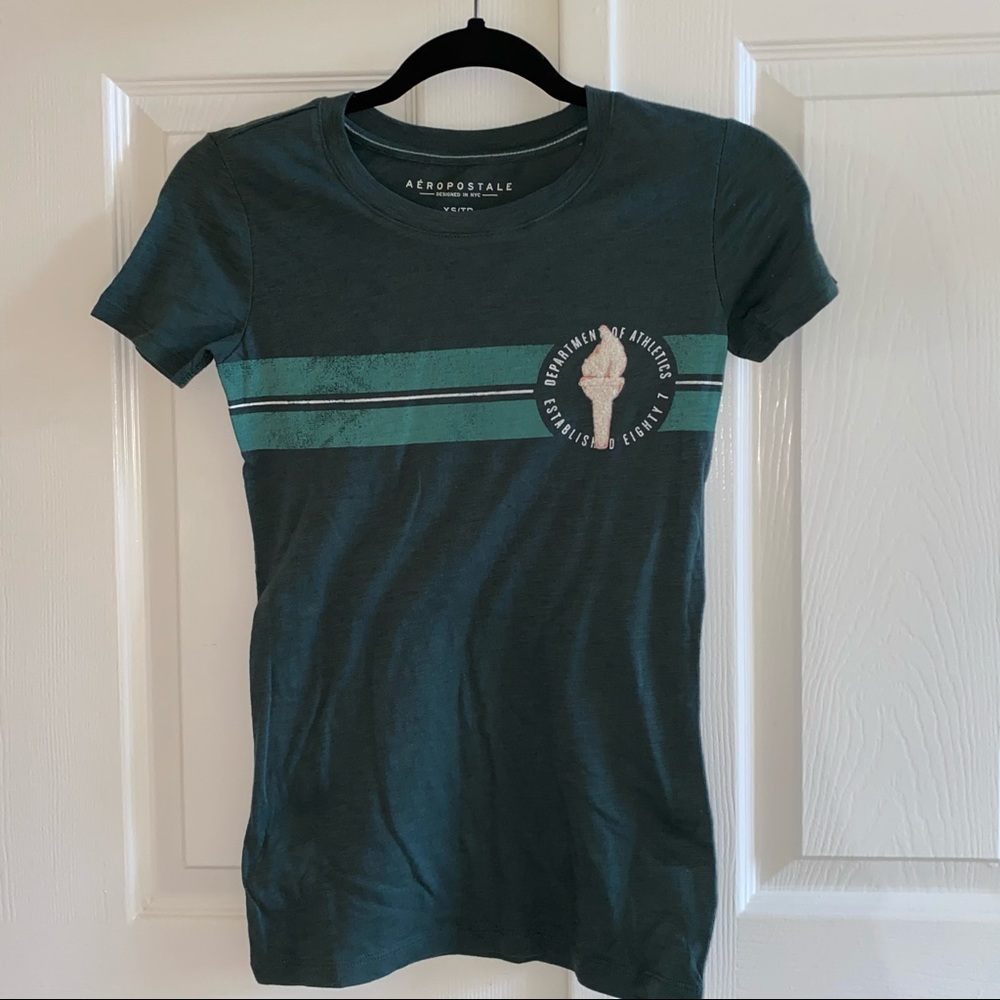 NWOT Aeropostale Green Logo Short Sleeve T-Shirt